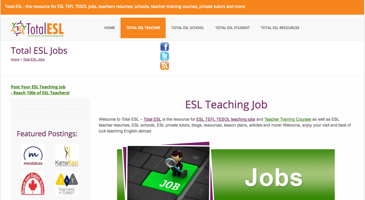 Here are the top 14 best websites for English teaching jobs abroad